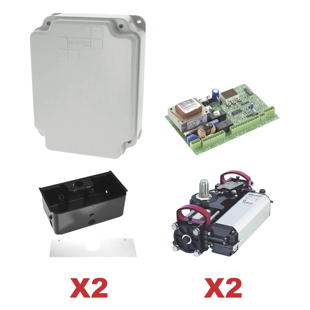 Kit de Operadores Subterraneos FAAC S800 a 115V Para Puertas Abatibles / Para Puertas de Hasta 2 Metros y 800 Kg