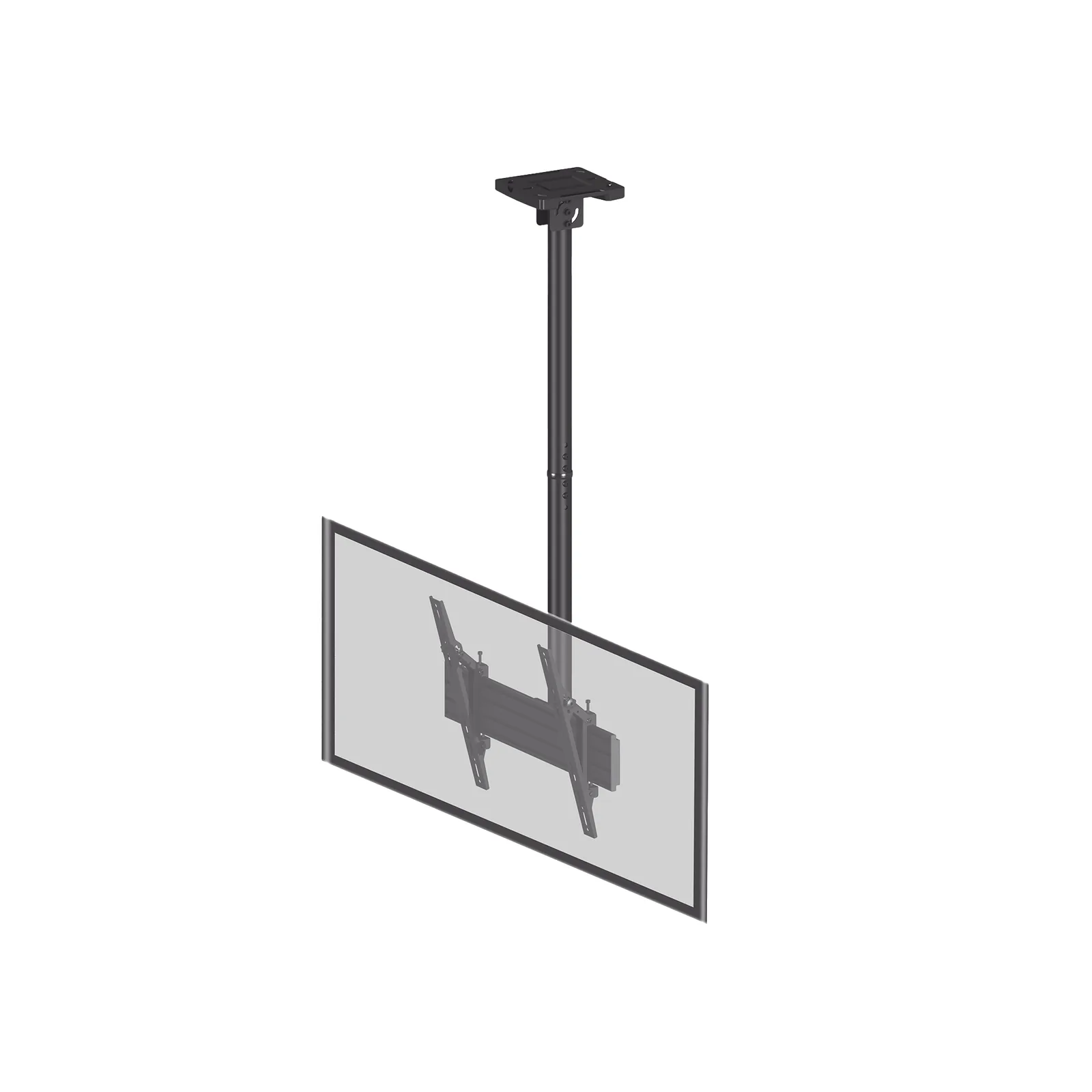 Montaje de Techo para Pantallas de 32"- 75I"| VESA 100 X 100 HASTA 400 X 400| Capacidad Máxima de Carga 50Kg