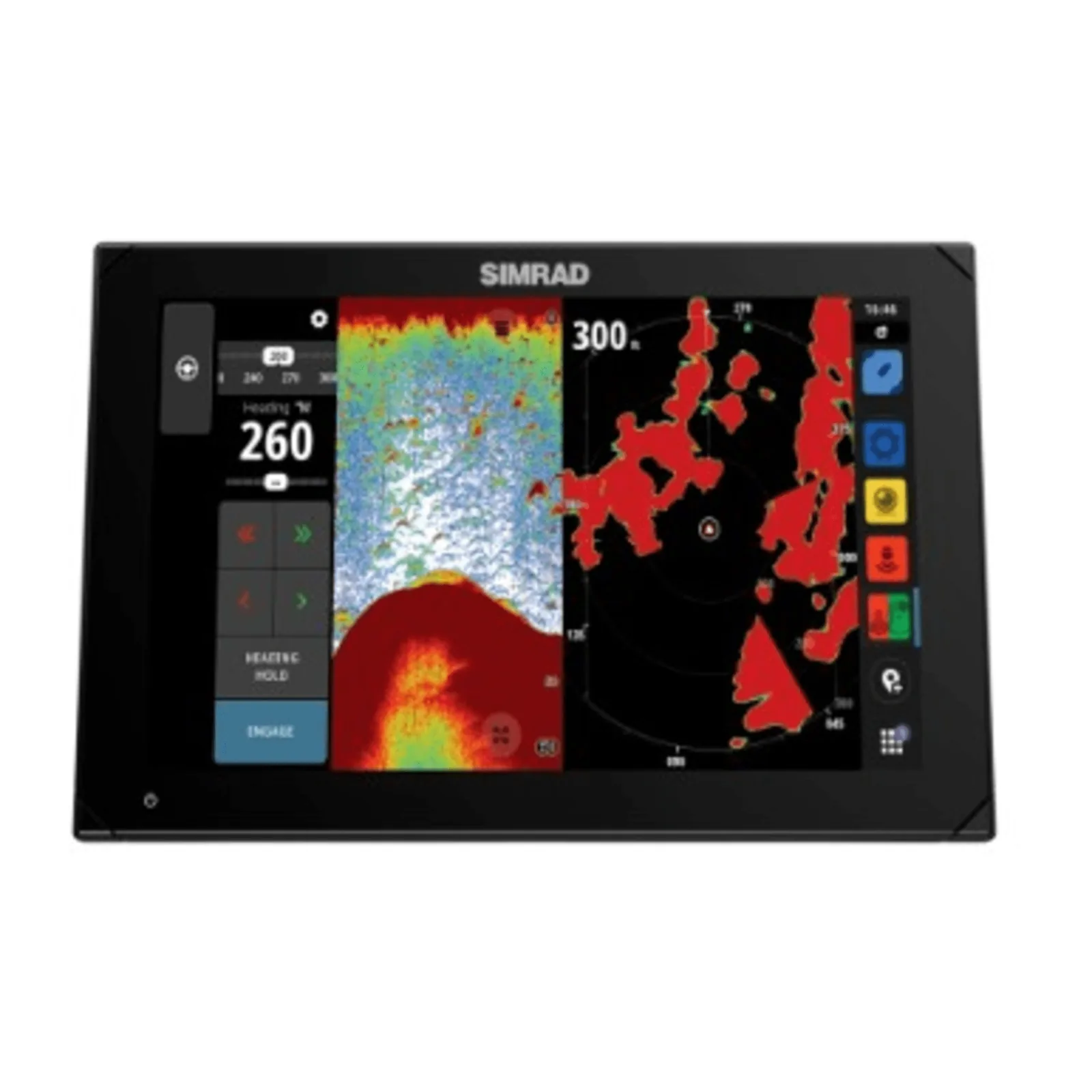 Sistema de Navegación NSX 3012 / Pantalla Táctil SolarMAX IPS HD / Integración Total con Mercury SmartCraft y VesselView / Compatibilidad con Radar HALO / Conectividad Ethernet y USB / Redes NMEA 2000 / Compatibilidad con Cámar