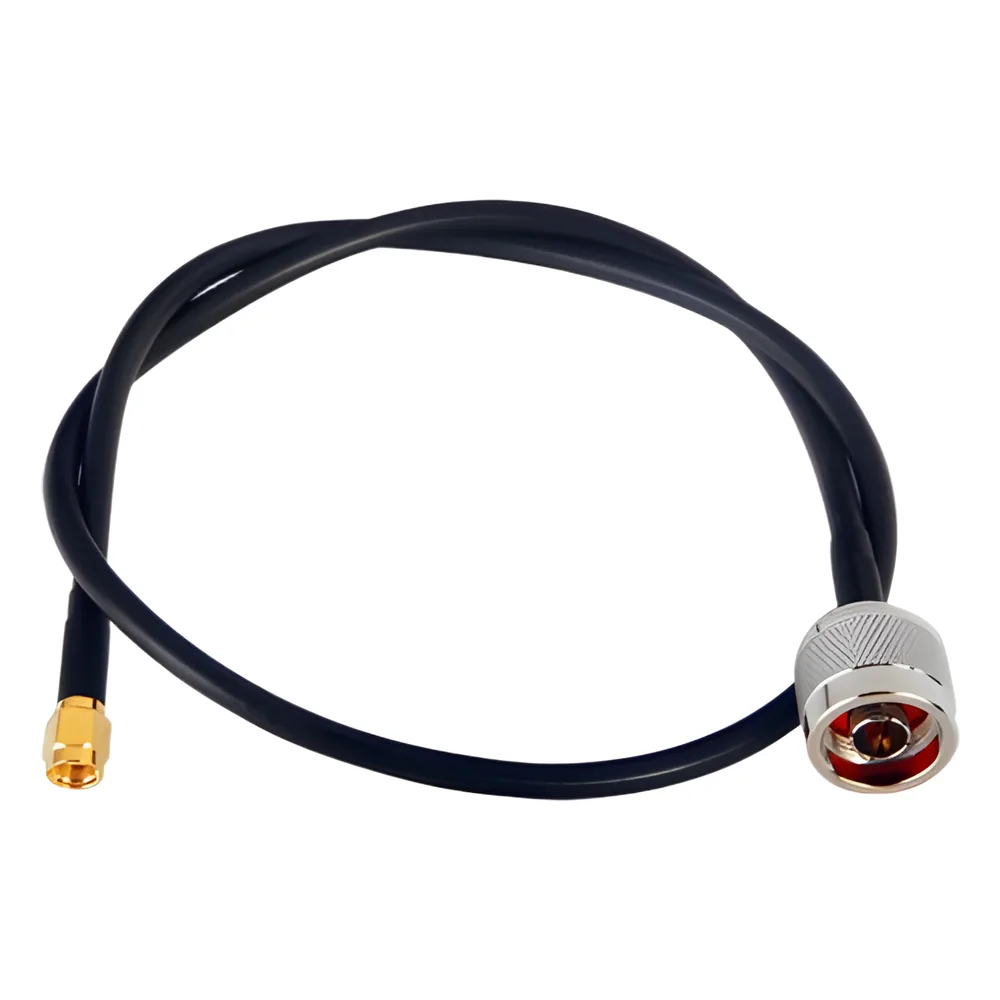 Jumper de 60 cm con Cable RG-58U-SYS, Conectores N Macho a SMA Macho Inverso.
